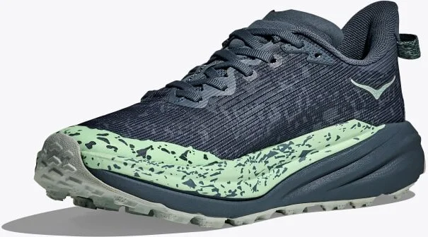 HOKA Women's Speedgoat 6 GTX Shoes in Thunder Cloud/Mint Fluorite - Image 3