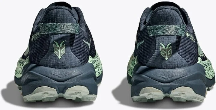 HOKA Women's Speedgoat 6 GTX Shoes in Thunder Cloud/Mint Fluorite - Image 5
