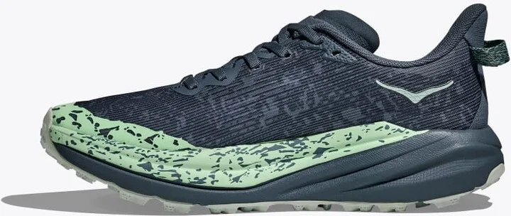 HOKA Women's Speedgoat 6 GTX Shoes in Thunder Cloud/Mint Fluorite - Image 8