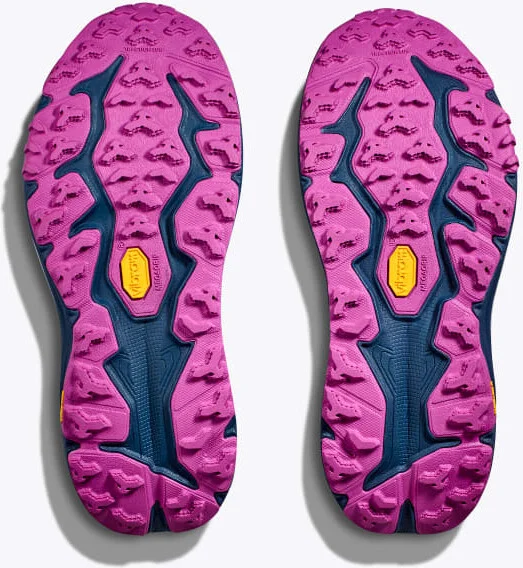 HOKA Women's Speedgoat 6 Mid GTX Shoes in Electric Aqua/Midnight - Image 7