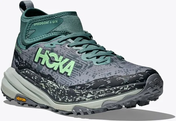 HOKA Women's Speedgoat 6 Mid GTX Shoes in Mountain Fog/Droplet - Image 6