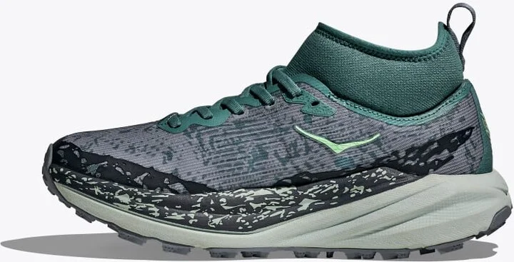 HOKA Women's Speedgoat 6 Mid GTX Shoes in Mountain Fog/Droplet - Image 8