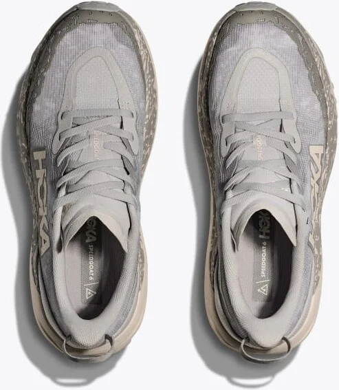 HOKA Women's Speedgoat 6 Shoes in Cosmic Grey/Alabaster - Image 2