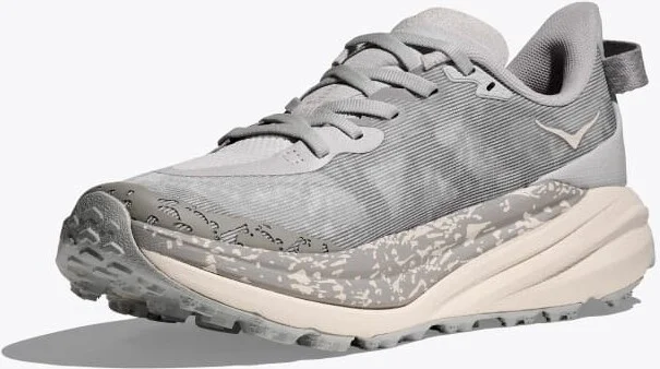 HOKA Women's Speedgoat 6 Shoes in Cosmic Grey/Alabaster - Image 3
