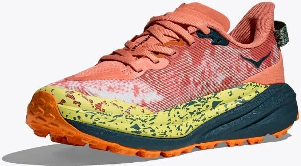 HOKA Women's Speedgoat 6 Shoes in Feldspar/Blue Twilight - Image 3