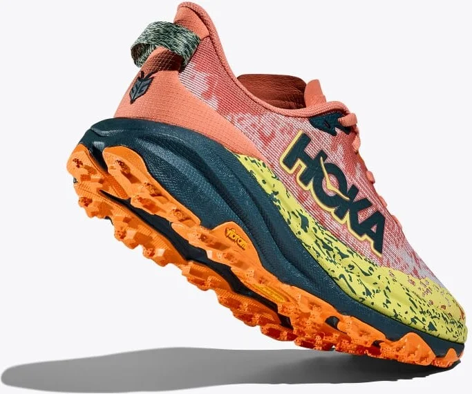 HOKA Women's Speedgoat 6 Shoes in Feldspar/Blue Twilight - Image 4
