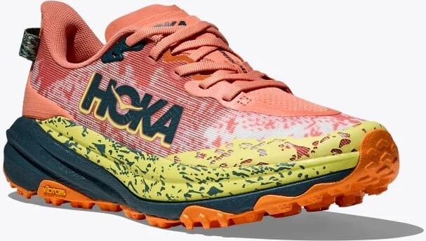 HOKA Women's Speedgoat 6 Shoes in Feldspar/Blue Twilight - Image 6