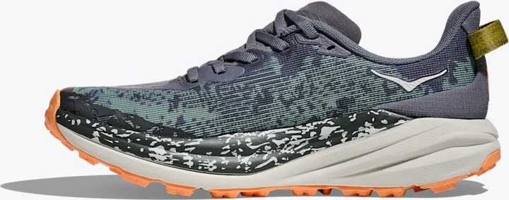 HOKA Women's Speedgoat 6 Shoes in Grey Skies/Cosmic Grey - Image 8