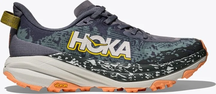 HOKA Women's Speedgoat 6 Shoes in Grey Skies/Cosmic Grey