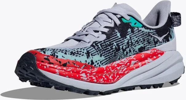 HOKA Women's Speedgoat 6 Shoes in Gull/Stormy Skies - Image 3