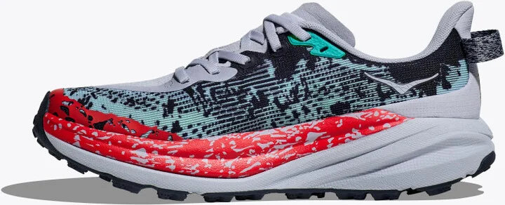 HOKA Women's Speedgoat 6 Shoes in Gull/Stormy Skies - Image 8