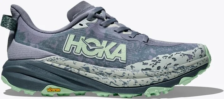 HOKA Women's Speedgoat 6 Shoes in Moonlight/Thunder Cloud