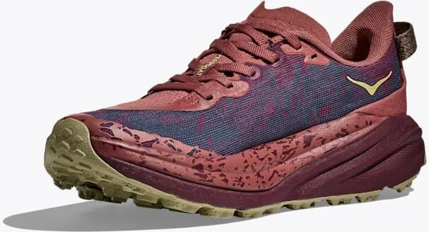 HOKA Women's Speedgoat 6 Shoes in Rouge/Black Cherry - Image 3