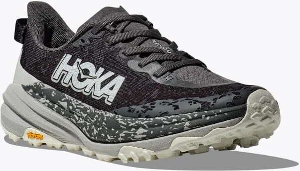 HOKA Women's Speedgoat 6 Shoes in Satellite Grey/Stardust - Image 6