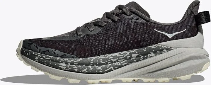 HOKA Women's Speedgoat 6 Shoes in Satellite Grey/Stardust - Image 8