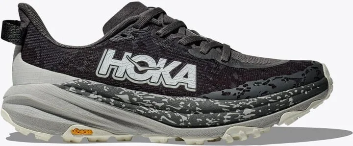 HOKA Women's Speedgoat 6 Shoes in Satellite Grey/Stardust