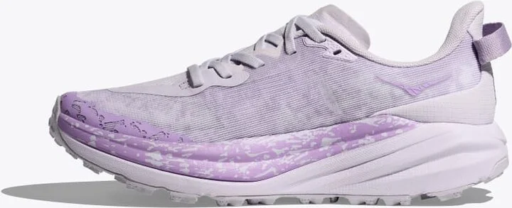 HOKA Women's Speedgoat 6 Shoes in Starlight Glow/Aster Flower - Image 8