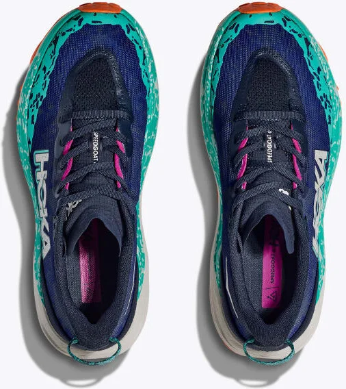 HOKA Women's Speedgoat 6 Shoes in Varsity Navy/Meteor - Image 2