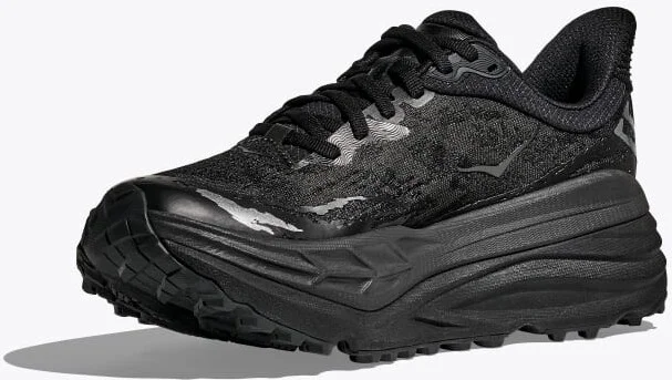 HOKA Women's Stinson 7 Shoes in Black/Black - Image 3