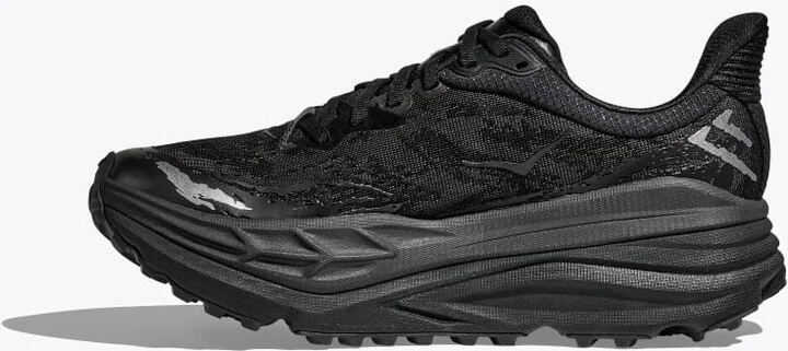 HOKA Women's Stinson 7 Shoes in Black/Black - Image 8