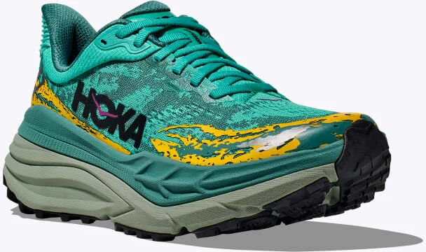 HOKA Women's Stinson 7 Shoes in Electric Aqua/Oceanic - Image 6