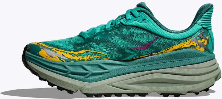HOKA Women's Stinson 7 Shoes in Electric Aqua/Oceanic - Image 8