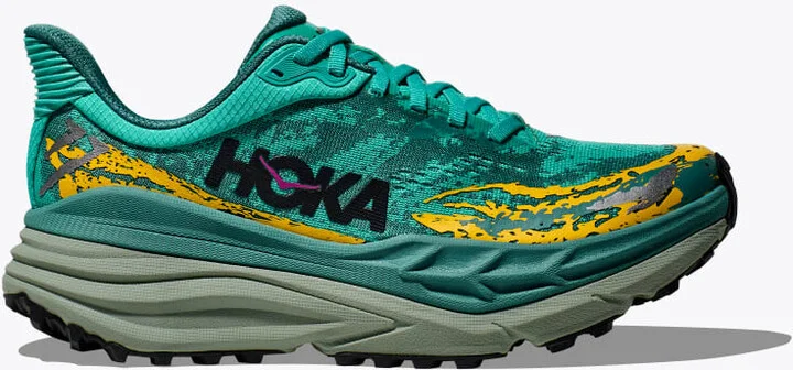 HOKA Women's Stinson 7 Shoes in Electric Aqua/Oceanic