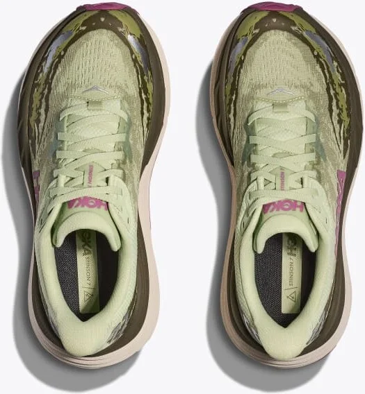 HOKA Women's Stinson 7 Shoes in Seed Green/Beet Root - Image 2