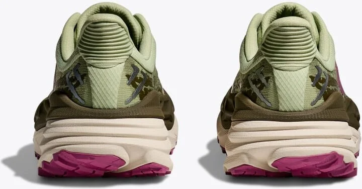 HOKA Women's Stinson 7 Shoes in Seed Green/Beet Root - Image 5