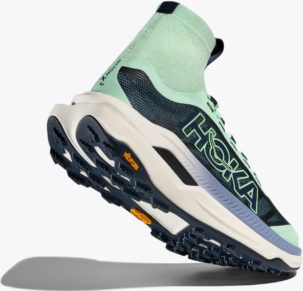 HOKA Women's Tecton X 3 Shoes in Mint Fluorite/Varsity Navy - Image 4