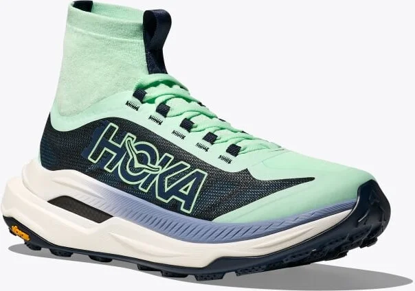 HOKA Women's Tecton X 3 Shoes in Mint Fluorite/Varsity Navy - Image 6