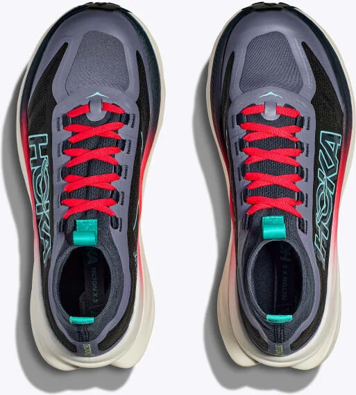 HOKA Women's Tecton X 3 Shoes in Stormy Skies/Cerise - Image 2