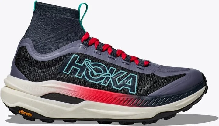 HOKA Women's Tecton X 3 Shoes in Stormy Skies/Cerise