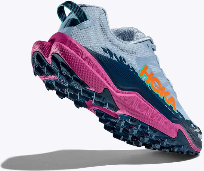 HOKA Women's Torrent 4 Shoes in Drizzle/Fuchsia - Image 4