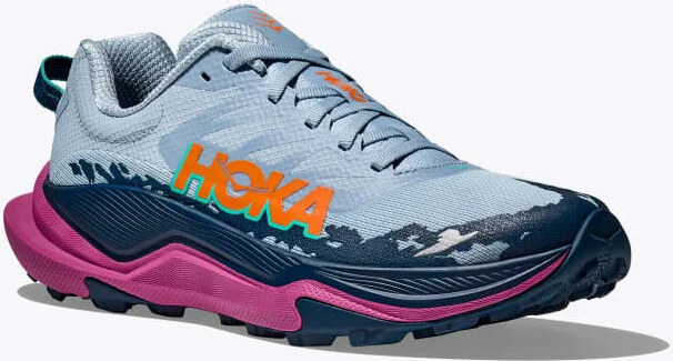 HOKA Women's Torrent 4 Shoes in Drizzle/Fuchsia - Image 6