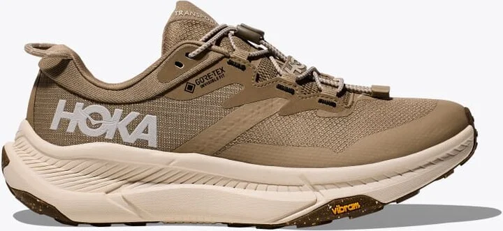 HOKA Women's Transport GTX Shoes in Dune/Eggnog