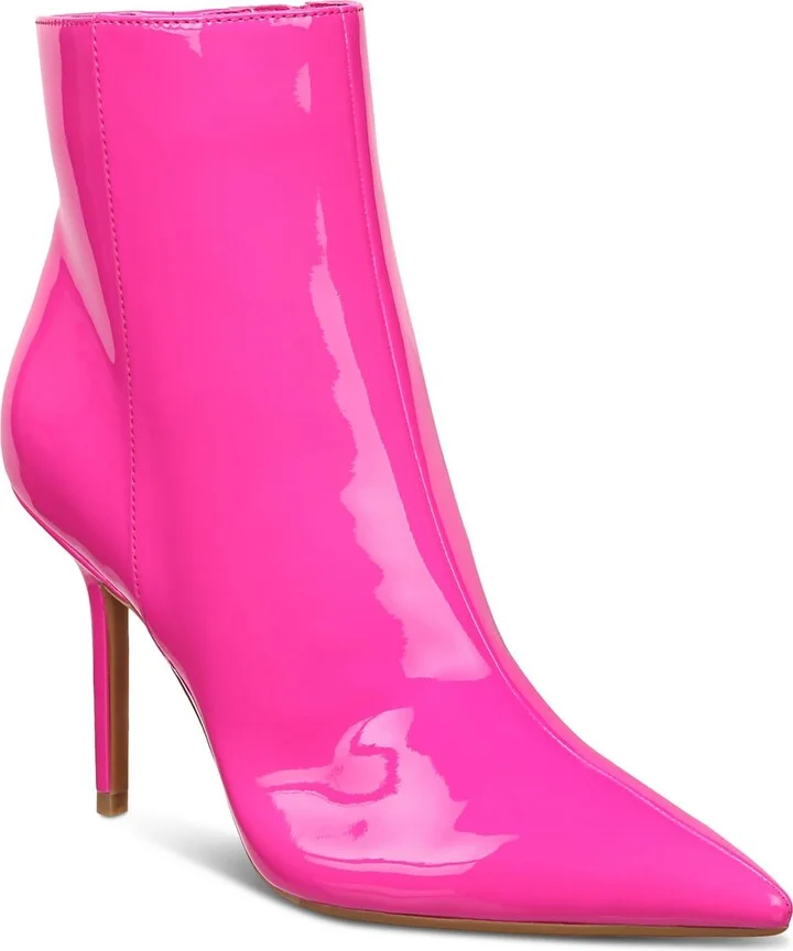 Holand Womens Patent Pointed Toe Booties