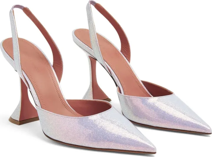Holli 95mm leather slingback pumps - Image 4