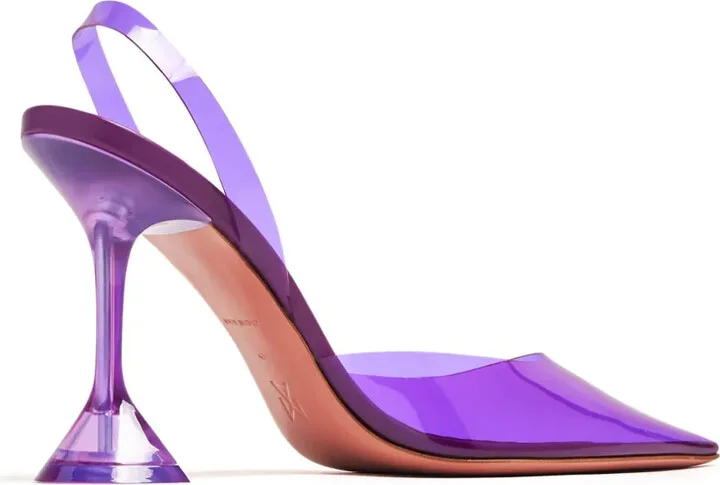 Holli Glass 95mm slingback pumps - Image 3