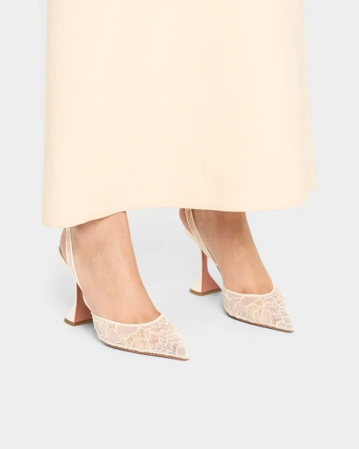 Holli Lace Slingback Pumps - Image 3