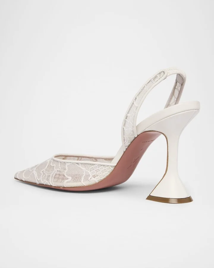 Holli Lace Slingback Pumps - Image 4