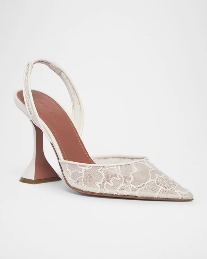 Holli Lace Slingback Pumps - Image 5