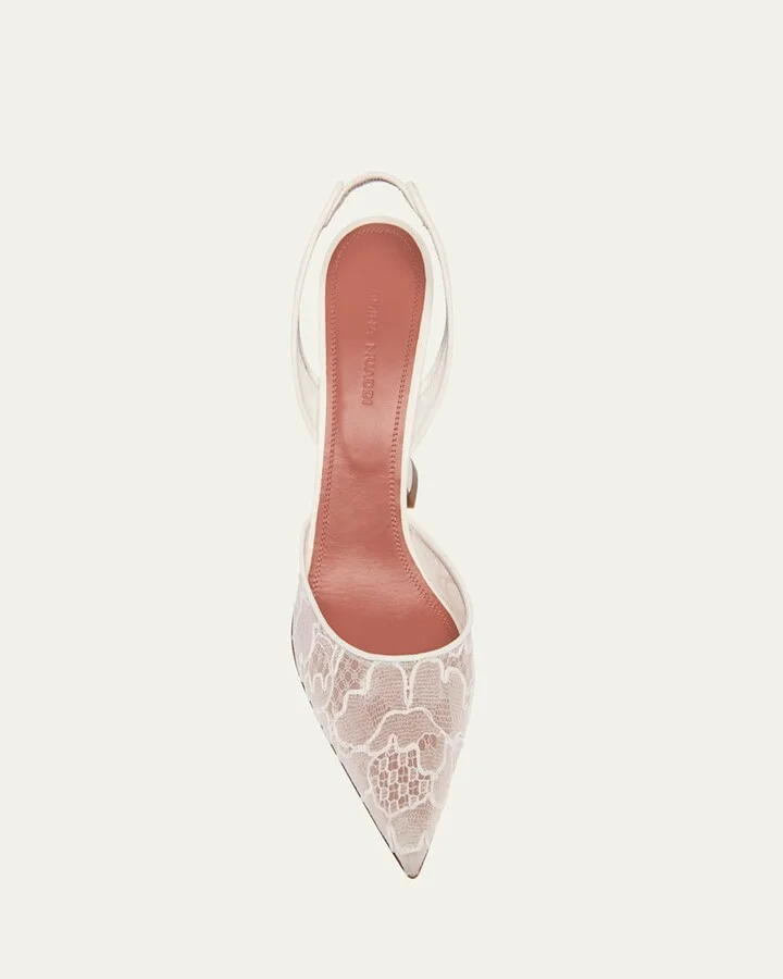 Holli Lace Slingback Pumps - Image 4