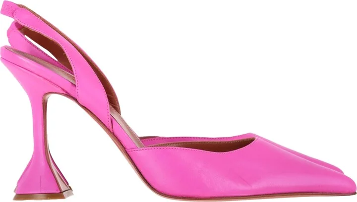 Holli Sling Heels in Pink Leather