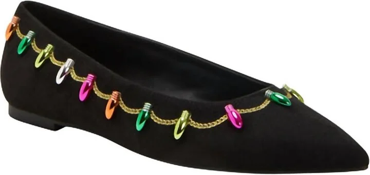 Hollie Christmas Flat In Black