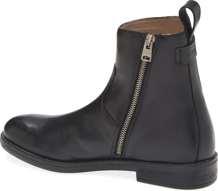 Hollow Zip Leather Boot - Image 2