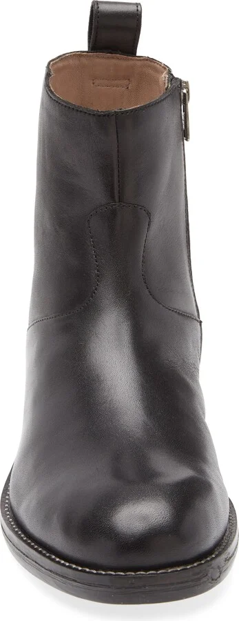 Hollow Zip Leather Boot - Image 3