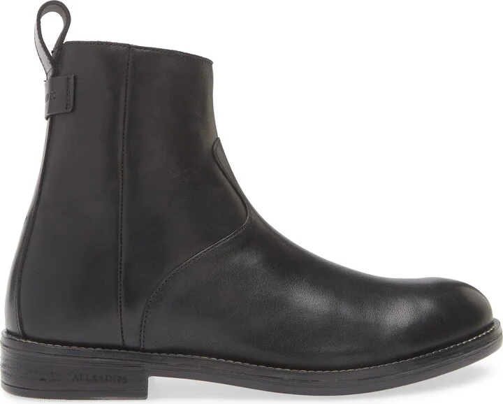 Hollow Zip Leather Boot - Image 4
