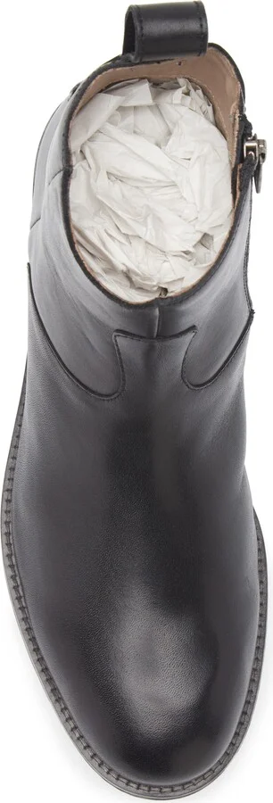Hollow Zip Leather Boot - Image 5