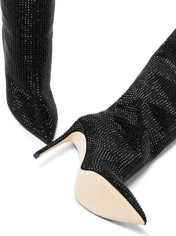 Holly 105mm crystal-embellished boots - Image 4